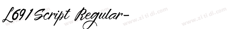 L691 Script Regular字体转换 L691 Script Regular字体转换